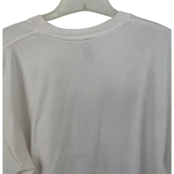 Proud To Be An American T-Shirt Mens XL Gildan White Cotton Blend U.S. Flag - Picture 6 of 8